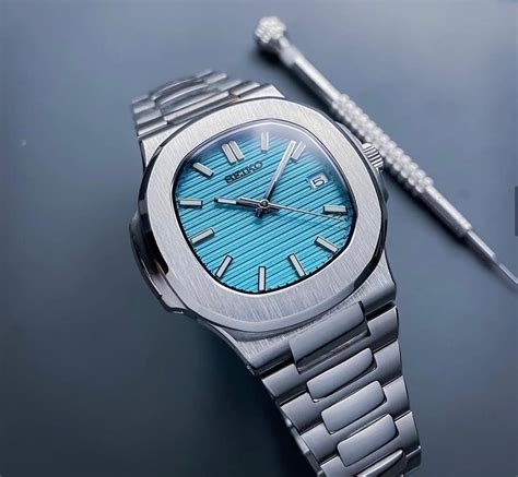 patek philippe nautilus look alike|seiko nautilus tiffany.